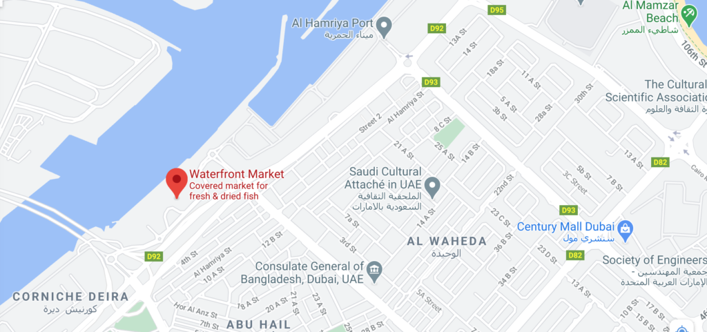 waterfront market map