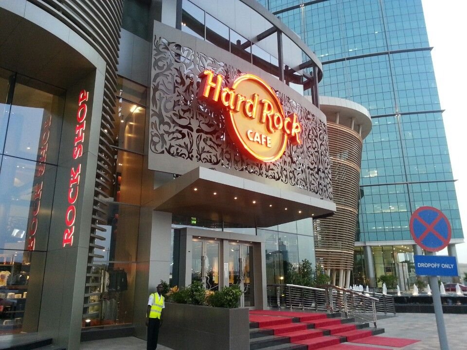 Hard rock cafe is an American bar in Dubai