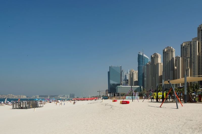 Marina Beach is the best beach in Dubai