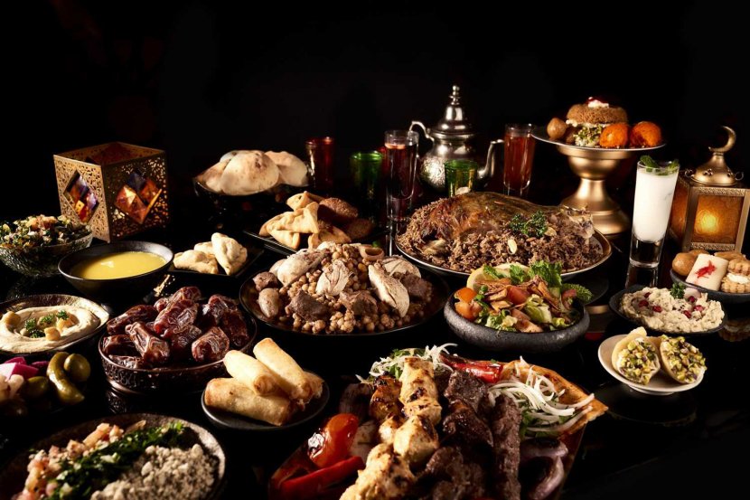 Visit the award-winning Al Nafoorah to enjoy the extravagant iftar buffet in Jumeirah, offering authentic Lebanese dishes.
