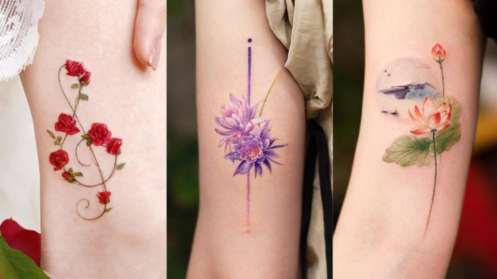 floral tattoos